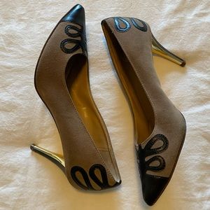 Suede Neiman Marcus heels
